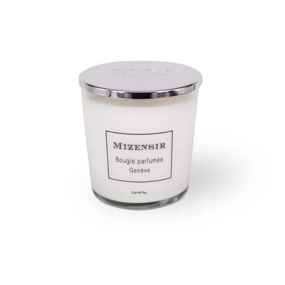 Cuir et Feu Candle