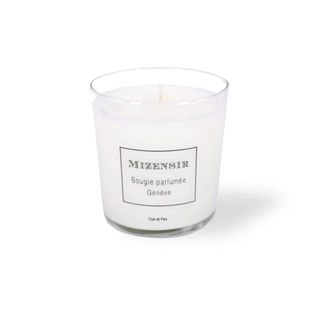 Cuir et Feu Candle